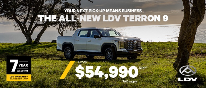 ALL-NEW LDV TERRON 9 4X4 FROM $54,990 RRP*!