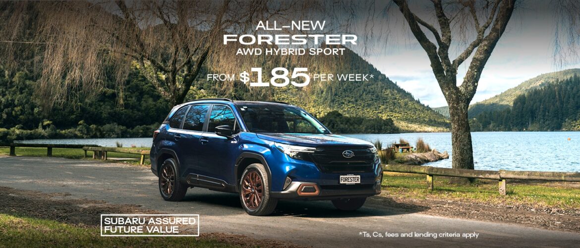 THE ALL-NEW SUBARU FORESTER HYBRID SPORT AWD FROM $185 P/WEEK*!