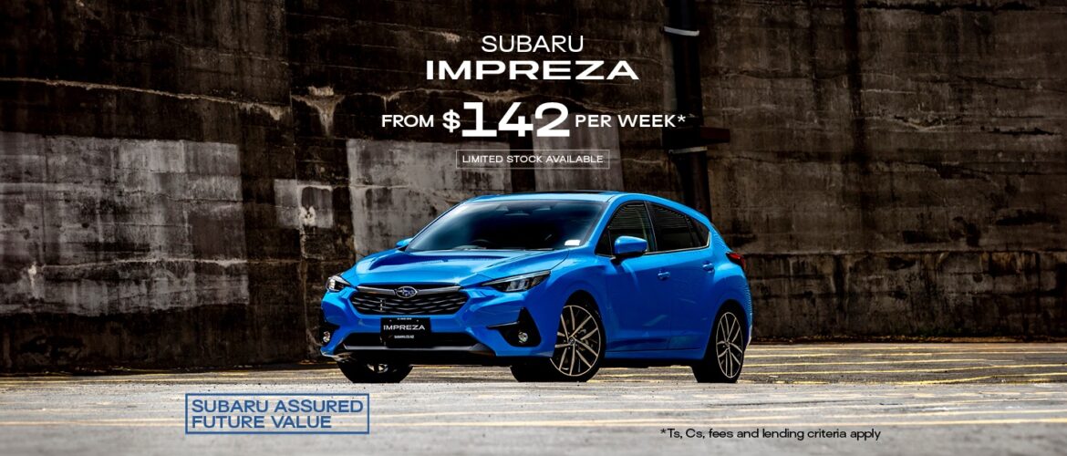 SUBARU IMPREZA AWD FROM $142 P/WEEK*!